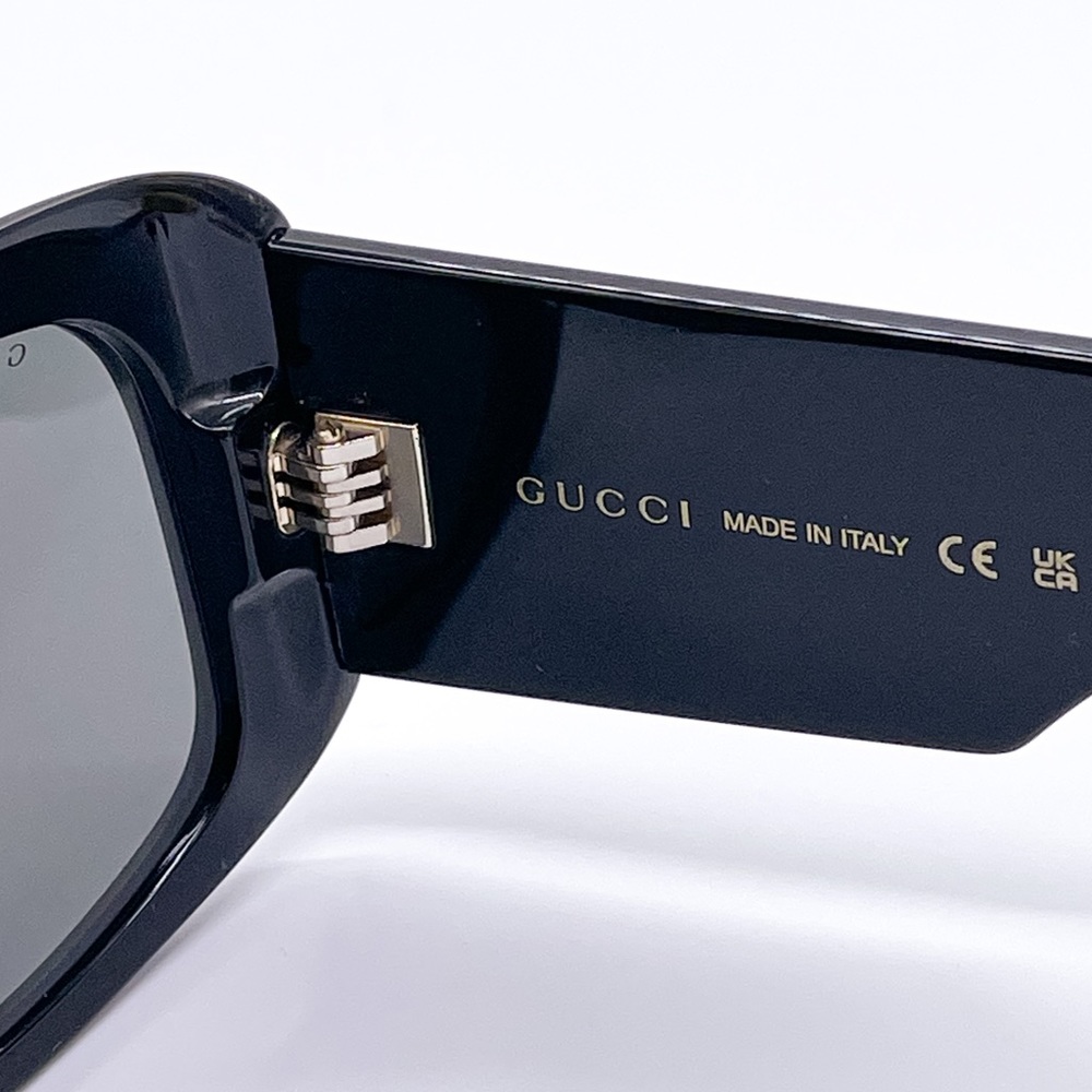 NEW GUCCI GG1080S 001 OVERSIZED SUNGLASSES GUCCI GG1080S BLACK EYEWEAR - Picture 9 of 12